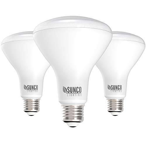 Sunco Lighting 3 팩 BR30 LED 전구 11W=65W, 3000K 따뜻한 화이트, 850 LM, E26 베이스, 밝기조절가능, 실내 플러드 라이트 cans - UL&  에너지 스타