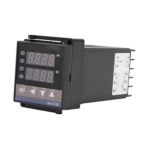 온도 컨트롤러, REX-C100 디지털 PID 온도 컨트롤러 온도조절기 PV/ SV 듀얼 디스플레이, 릴레이 and SSR 컨트롤, 온도 측량, 온도조절 컨트롤, 온도 스위치