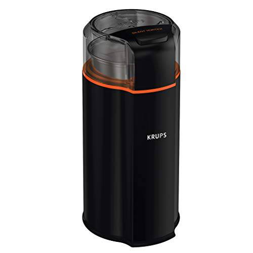 KRUPS  무소음 Vortex 전기,전동 그라인더 향신료, 드라이 허브 and 커피, 12-Cups, 블랙