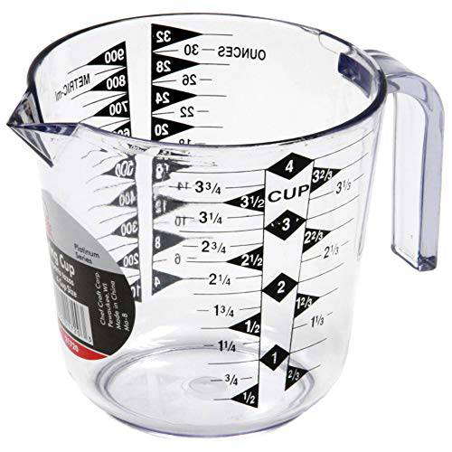 요리사용 공예 4-Cup 측정 컵, 클리어