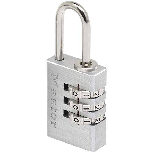 마스터 잠금 - 알루미늄 20mm 3 숫자 콤비네이션 맹꽁이자물쇠,통자물쇠,자물쇠