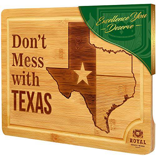 대나무 State 도마  주방  Texas 치즈 보드, 샤퀴트리,돼지고기 플래터& Serving 트레이, (15 x 10)