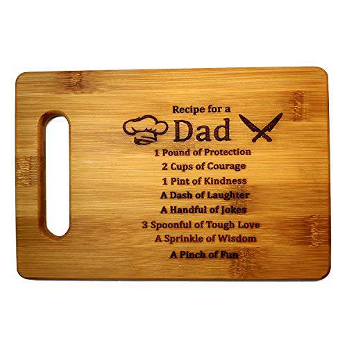 대나무 도마, 레이저 각인 보드, 칼질 board-Gift 아버지,  도마 아버지, 선물 남편, 그릴 아버지, 아버지 MEANS
