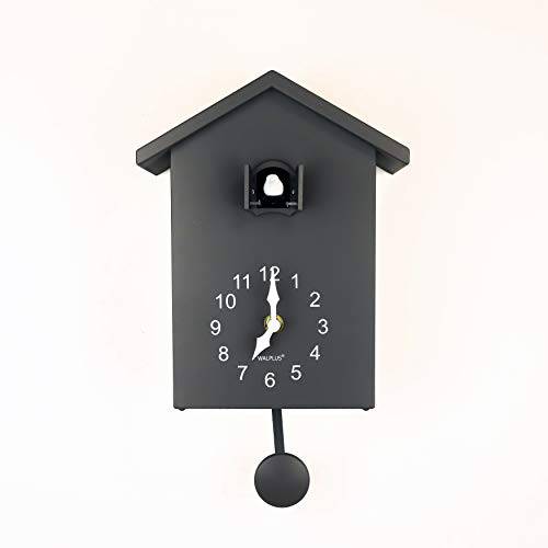 미니멀리스트 Cuckoo 시계 그레이 Pendulum 쿼츠 새 시계 Pendulum 시계 벽면 아트 벽시계 홈 침실 오피스 거실 장식 시계 좋은선택
