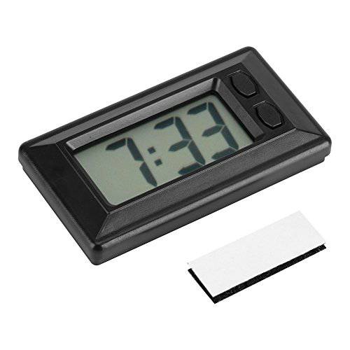 디지털 시계, 디지털 알람 시계 LCD 스크린 간편 to 세트 can 접착 디지털 테이블 자동차 대쉬보드 데스크 전자제품 시계 날짜 타임 달력 디스플레이