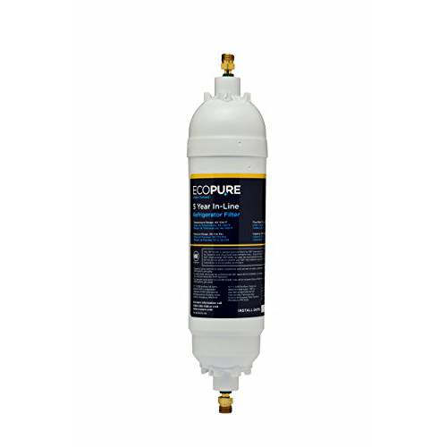 EcoPure EPINL30 5 Year in-Line 냉장고 Filter-Universal 포함 Both 1/ 4 압축,압박 and 푸시 to 연결 피팅
