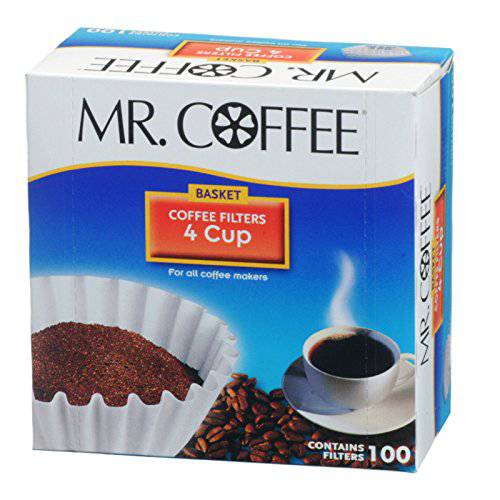 Mr.Coffee JR100 4-Cup 커피 필터, 100-Count - quantity 1