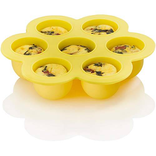 Zavor 실리콘 달걀 바이츠 몰드&  수란짜 6Qt&  더큰 압력 쿠커, Multicookers,  인스턴트& Stock 냄비 | BPA-free, Non-scratch 압력 조리 악세사리 콜렉션, Yellow (ZACMIMO22)