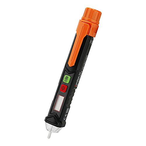 Measureman Non-Contact 탐지기, AC 전압 테스터 펜, 12-1000V/ 48-1000V 듀얼 레인지 LED 플래시라이트,조명, 라이브/ Null 와이어 Judgment