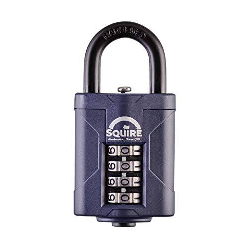 Squire 자물쇠 CP40 헤비듀티 콤비네이션 맹꽁이자물쇠,통자물쇠,자물쇠, 블랙