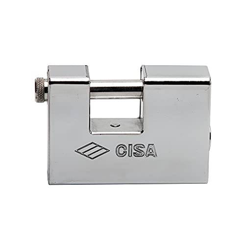 CISA 4’’ (100mm) 직사각형 헤비듀티 기갑 맹꽁이자물쇠,통자물쇠,자물쇠 2 키 포함 Anti-Theft 도어 잠금 and 세큐리티