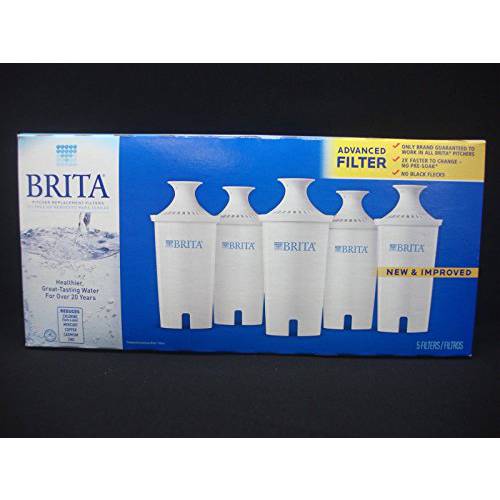 Brita 5 피처,피쳐 교체용 Advanced 용수필터, 물 필터, 정수 필터 모델 OB03 (Total 1 박스)