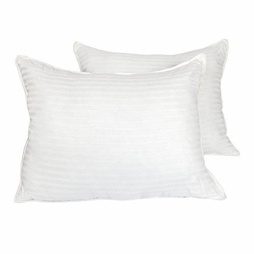 Cozy 침실용 미디엄 Firm 호텔식 퀄리티 Pillow(set of 2), 스탠다드, 화이트, 2 Count