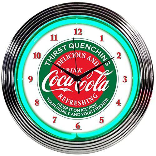 Coca-Cola Evergreen 네온 시계