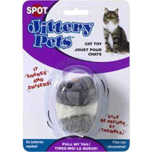 Ethical 봉제 Jittery 마우스 고양이 장난감, 3-Inch