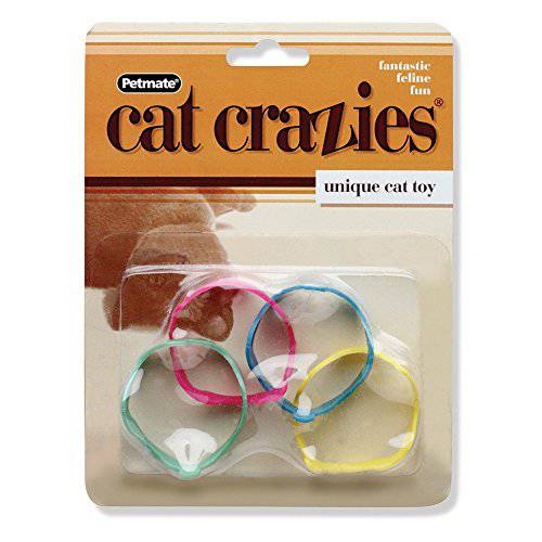 2 팩, 슬라이드, 플립,  롤&  한입크기 고양이 Crazies 고양이 장난감