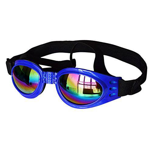 패션 애완동물/ 강아지 고양이 UV 보호 폴더블 썬글라스 안경 프로텍트 렌즈 고글 개 Over 13lbs 조절가능 스트랩