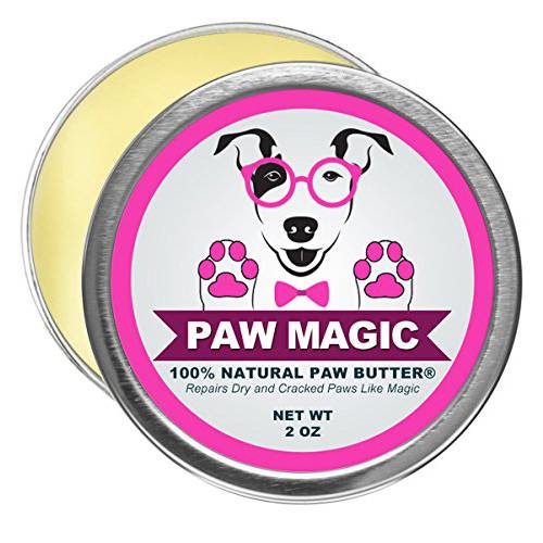 Paw Magic : 오가닉 내츄럴 강아지 Paw Butter,버터 로션, 모이스처라이저, 수분, 보습 - 입증됨 To 치료법 and 진정 Your Dog’s 거친, 갈라진, and 드라이 앞발 Caused By Hyperkeratosis - 2 Ounce