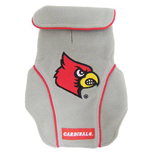 Collegiate Louisville Cardinals 강아지 양털 조끼,베스트, X-Small