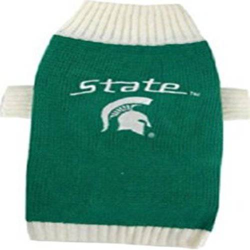 Pets First Collegiate Michigan State Spartans 애완동물 스웨터, X-Small