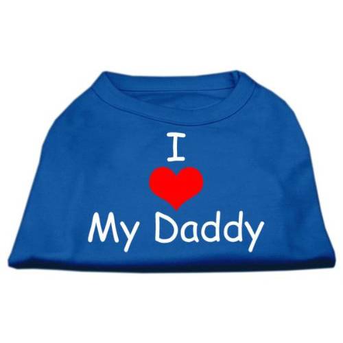 Mirage Pet Products 20-Inch I Love My Daddy 스크린 프린트 셔츠 애완동물, 3X-Large, 블루