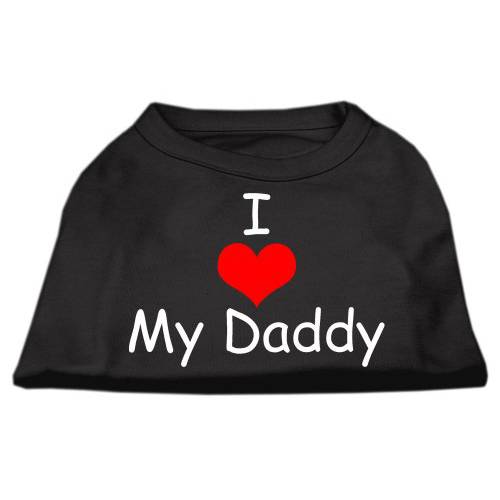 Mirage Pet Products 16-Inch I Love My Daddy 스크린 프린트 셔츠 애완동물, X-Large, 블랙