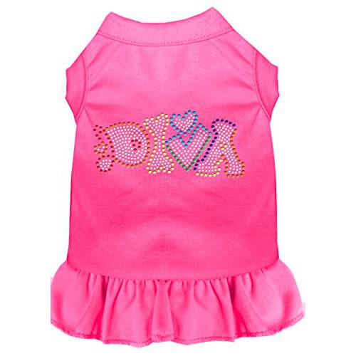 Mirage Pet Products 57-64 SMBPK 핑크 Technicolor Diva 큐빅 애완동물 드레스 브라이트, 스몰