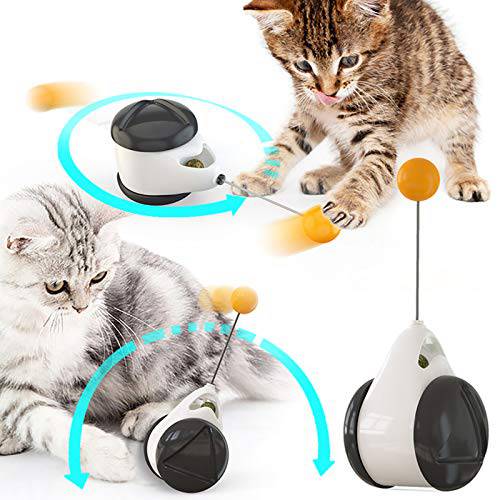 SUADTSD  고양이 장난감 체이서 ， 고양이 장난감 체험형 고양이 스윙 장난감, 180 도 밸런스 고양이 몰이 장난감 고양이Nip 볼, Kitten 장난감  고양이