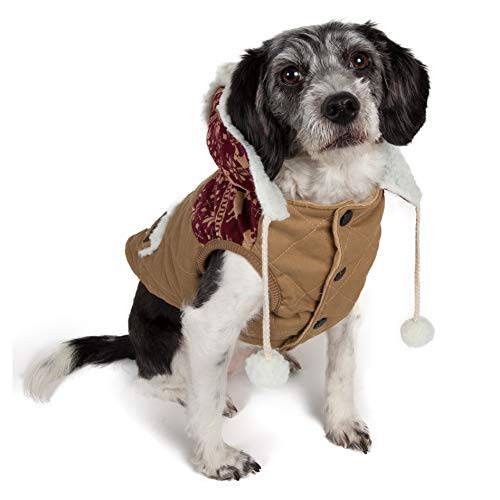 touchdog Snowadayz 폼 폼 애완동물 후드 스웨터