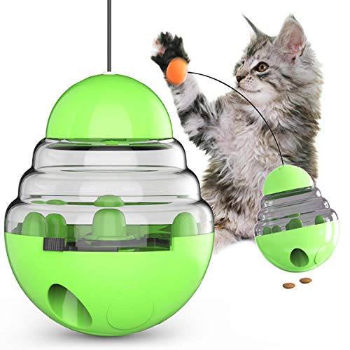 체험형 사료분배 고양이 장난감  고양이 텀블러 장난감  괴롭히기 스틱  볼  Kitten 장난감