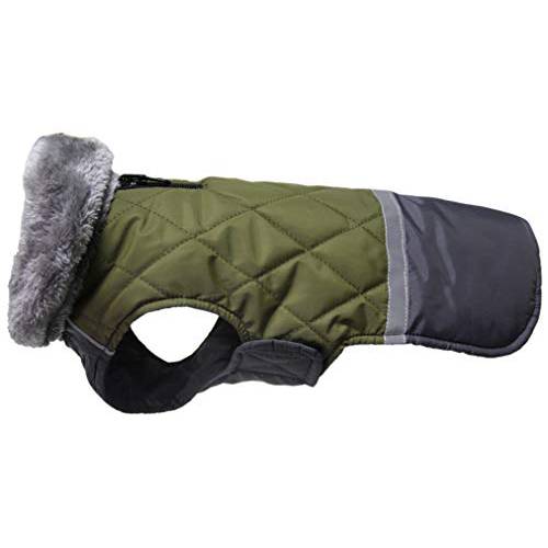 JoyDaog  양털 칼라 양면 강아지 코트  소형견 방수 따뜻한 강아지 재킷 콜드 겨울