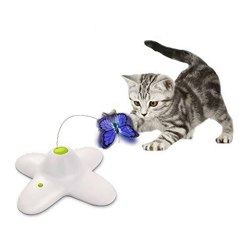 모든 앞발 Interactives 고양이 Teaser 장난감 캣닙토이 Flutter 벌레 고양이 완드 장난감 고양이 Fun 플레이 장난감 Kitten 장난감 (샤이니 버터플라이)