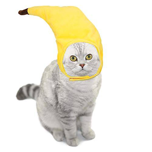 Bettli 바나나 모자 귀여운 할로윈 고양이 강아지 스몰 애완동물
