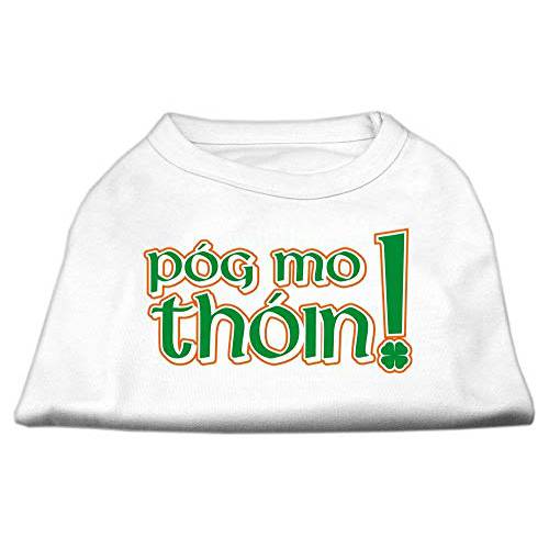Mirage 애완동물 Products 8-Inch Pog Mo Thoin 스크린 프린트 셔츠 애완동물, X-Small, 화이트