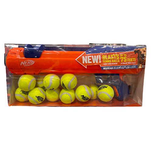 Nerf Elite 20 블래스터 강아지 장난감+ 12 삑삑이 테니스 볼