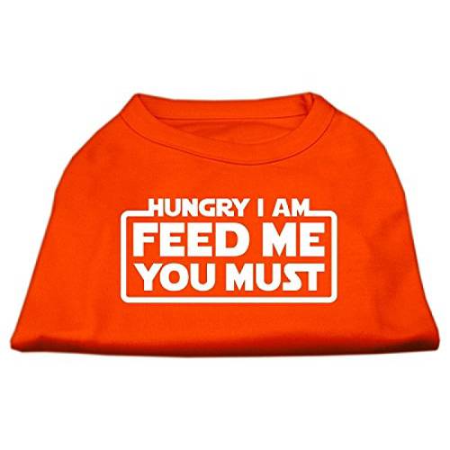 Mirage 애완동물 Products Hungry I Am 스크린 프린트 셔츠 오렌지 Lg (14)
