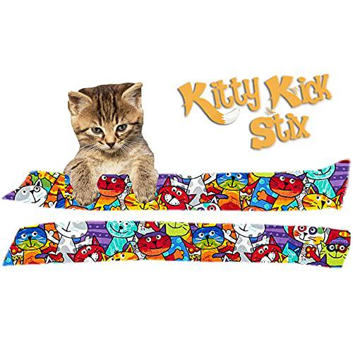 Kitty 킥 Stix 15 Original 캣닙 Kicker 장난감 (세트 of 2), Made in USA