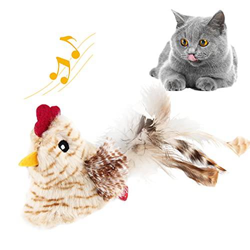 Gigwi 체험형 마우스 고양이 장난감, 삑삑이 고양이 장난감 리얼 마우스 전자제품 사운드, 자동 이사 마우스 장난감 실내/ 아웃도어 고양이