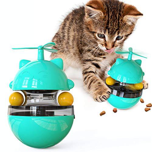 고양이 장난감 360° 스피닝 트랙,  상호작용완구 고양이, 캣닙 고양이 장난감 활동&  트레이닝 실내 텀블러 회전 볼