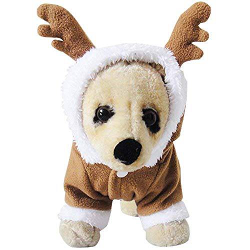 NACOCO 애완동물 의상 강아지 크리스마스 Suit 강아지 Elk 산타 할로윈 폴라 양털 호환 강아지 강아지 테디