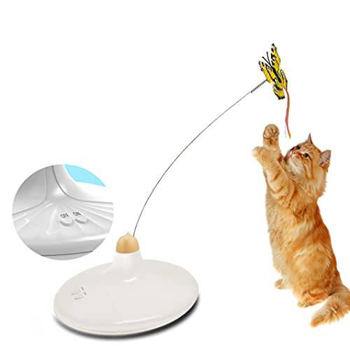 Yextral 회전 고양이 Teaser, 버터플라이 고양이 장난감 버터플라이 교체용