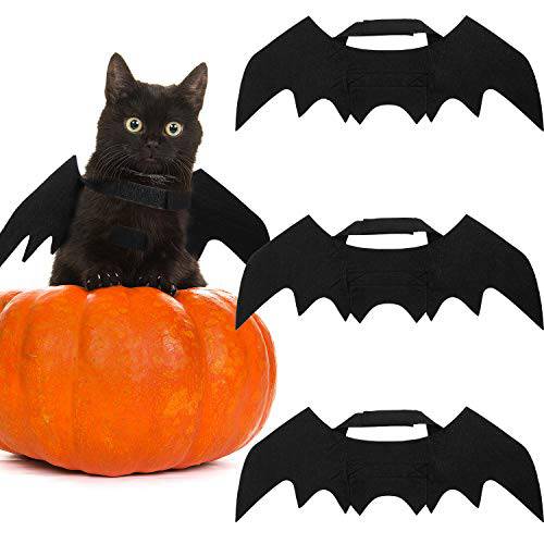 SATINIOR 3 피스 할로윈 애완동물 Bat Wings 고양이 강아지 Bat 할로윈 할로윈 크리스마스 새해
