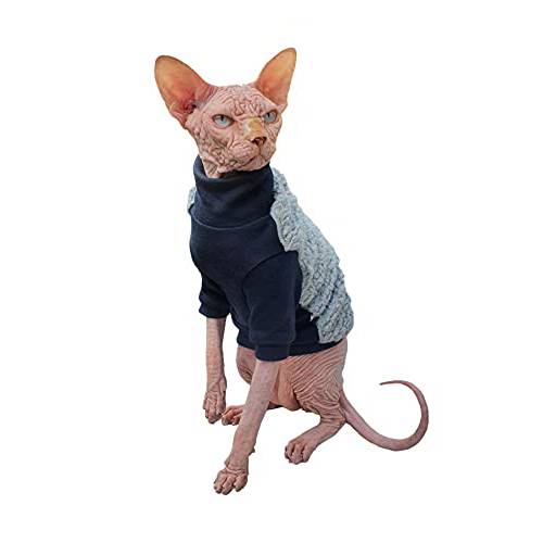 Kotomoda Hairless Cat’s 코튼 스트레치 스웨터 겨울 스웨터 스포츠 치크 Sphynx 고양이