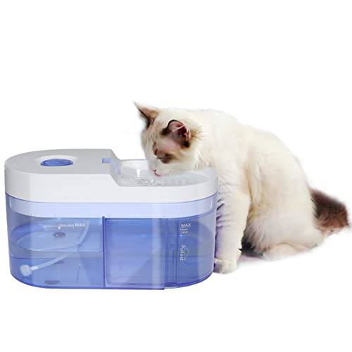 AUKL 고양이 강아지고양이급수기 자동 애완동물급수기 타이머 Wastewater 체인지 시스템, 1.8L