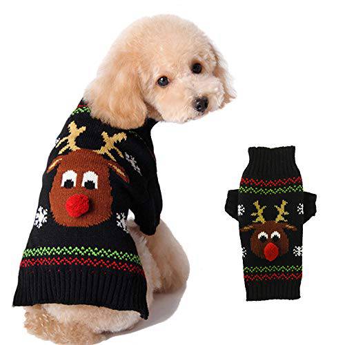 RUIAN 3 크리스마스 옷 - 크리스마스 패밀리 스웨터 개, 풀오버 스웨터 개