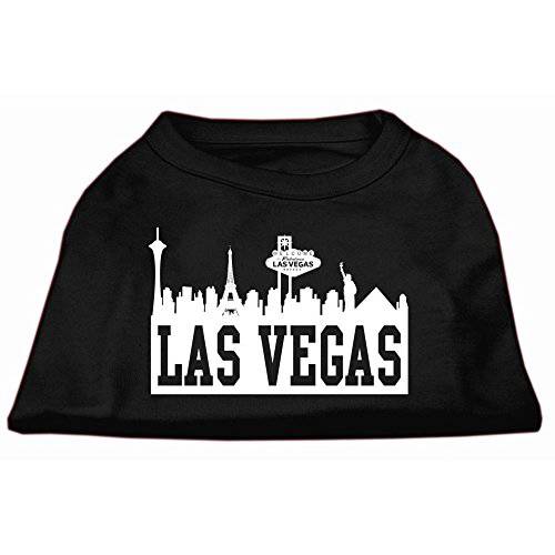 Mirage 애완동물 Products 10-Inch Las Vegas Skyline 스크린 프린트 셔츠 애완동물, 스몰, 블랙