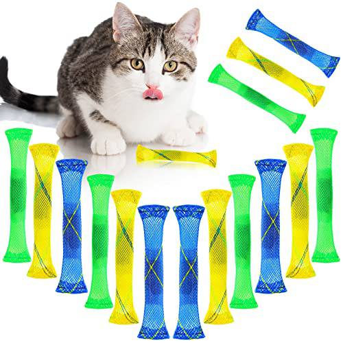 15 피스 Nibblers 캣닙토이 Colorful 고양이 스프링 Kitten 장난감 Nip 체험형 고양이 장난감 Fun 고양이 스프링 장난감 체험형 고양이 튜브 고양이 캣닙토이S 스프링 튜브 장난감 고양이 Kitten 애완동물 소유자 장난감 서플라이