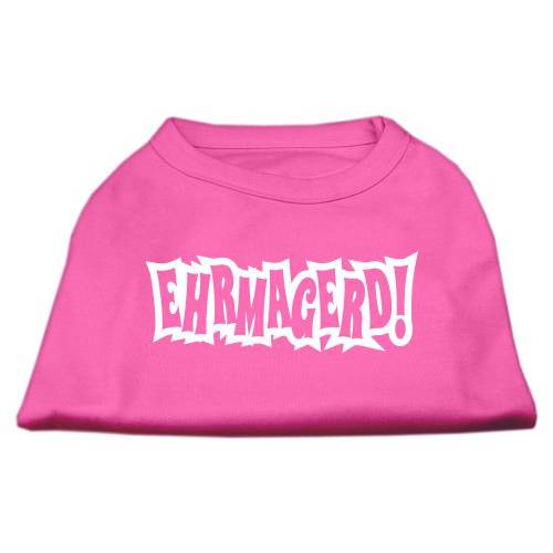 Mirage 애완동물 Products Ehrmagerd 스크린 프린트 셔츠 브라이트 핑크 XL (16)