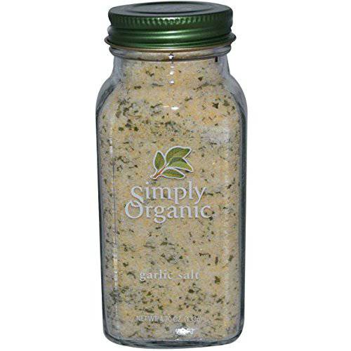 Simply Organic Garlic Salt, Certified Organic | 4.7 oz | Pack of 6