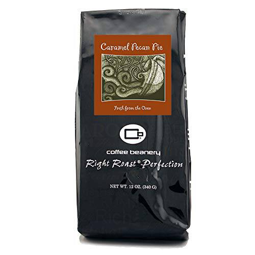 Caramel Pecan Pie Flavored Coffee, Specialty Arabica Coffee, Medium Roast, 12 ounce, Automatic Drip (Ground)